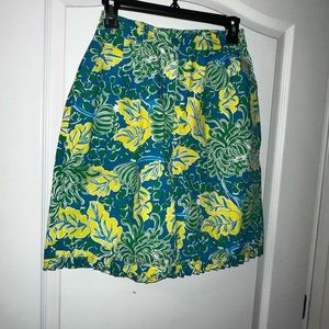 Multi blue,green, yellow, and white knee length shorts Lilly Pulitzer.